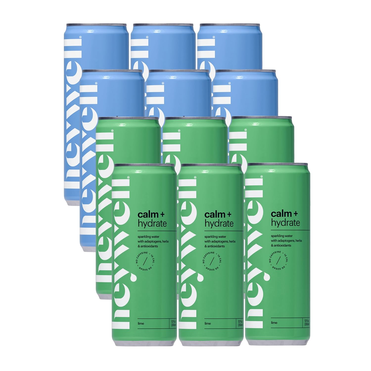 Heywell Sparkling Adaptogenic Calm Variety Pack for Wellness