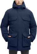 Winter Coats for Men Long Down Jacket with Hood - Waterproof Insulated