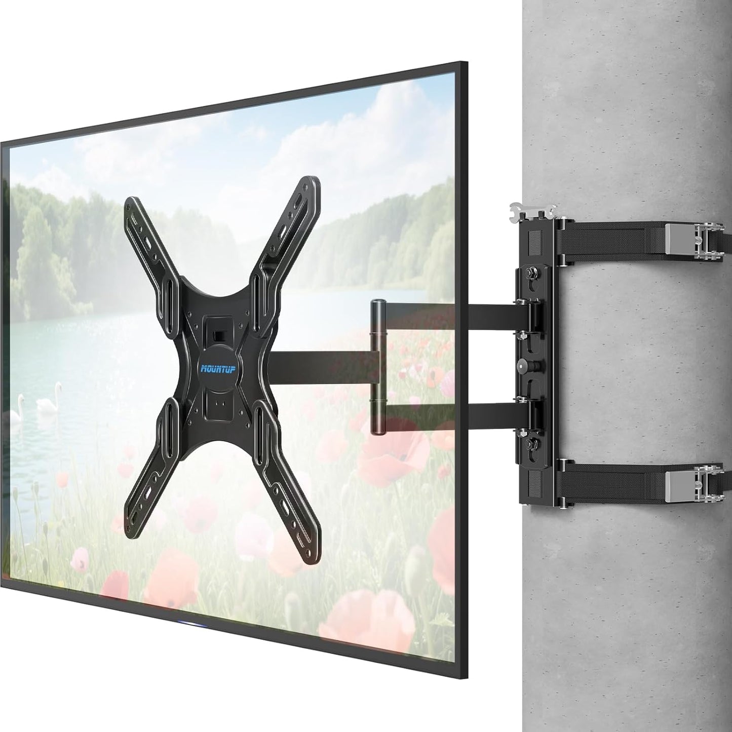 MOUNTUP Pillar TV Mount for 26-60 Inch TVs with Full Motion