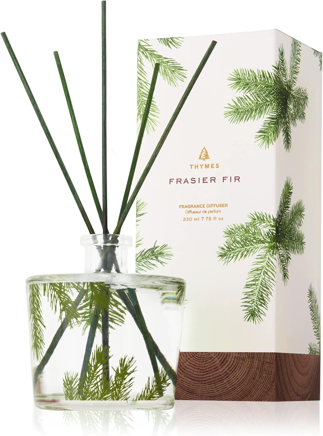 Thymes Frasier Fir Reed Diffuser Set for Luxury Home Decor