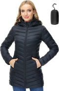 ANOTHER CHOICE Women Puffer Jacket Hooded Lightweight Packable - Warm