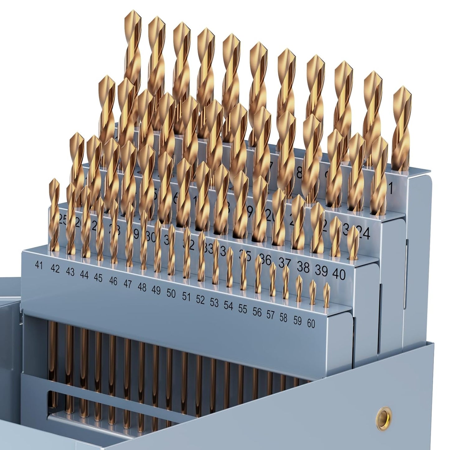 Cobalt Number Size Drill Bit Set for Metal and Wood Projects