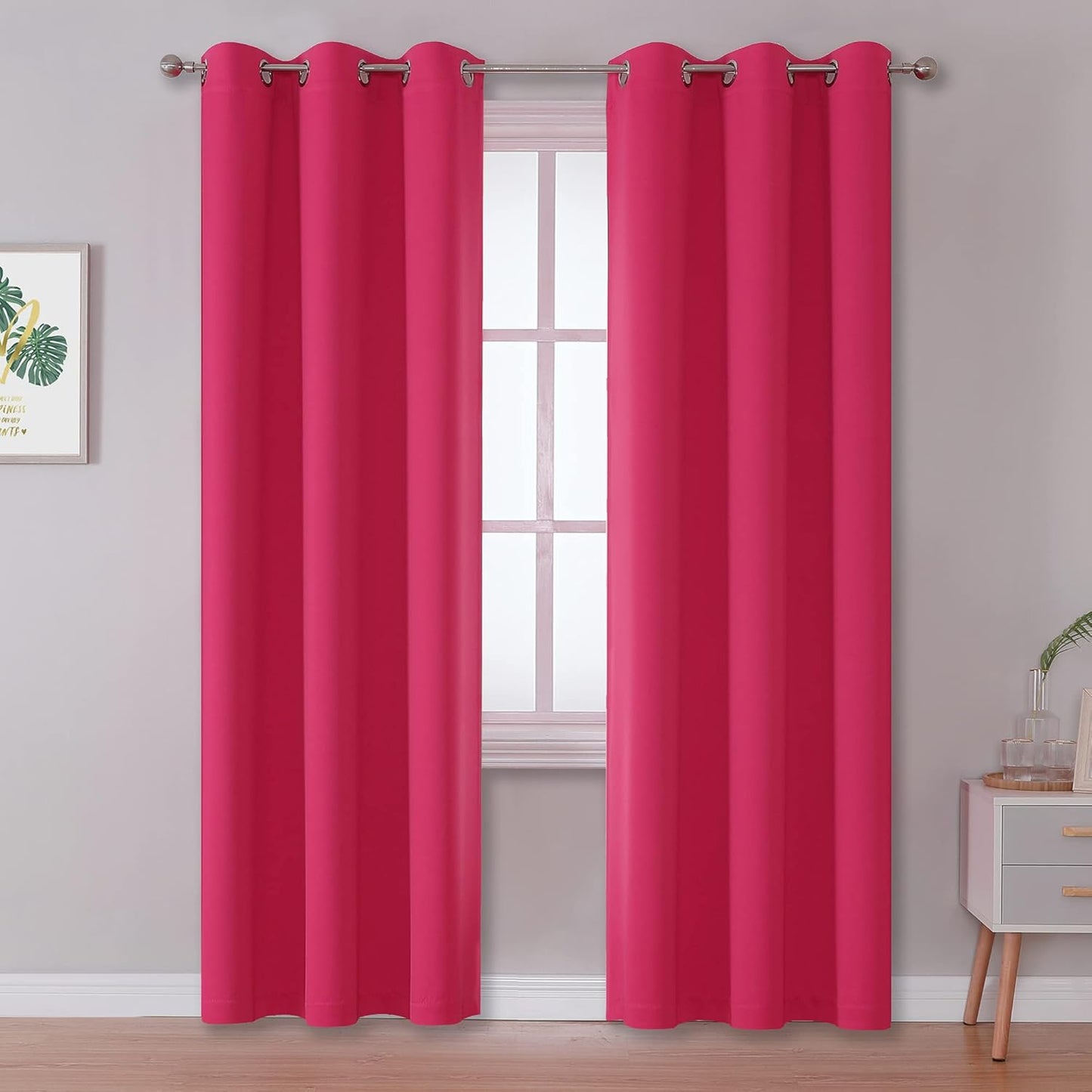 DUALIFE Room Darkening Curtain Panels for Energy Efficiency