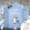 White Blue Arch Backdrop Cover Set of 3 - Stretchy Wedding Photo