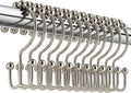 Xiureim Double Glide Shower Hooks - Rust Resistant Metal