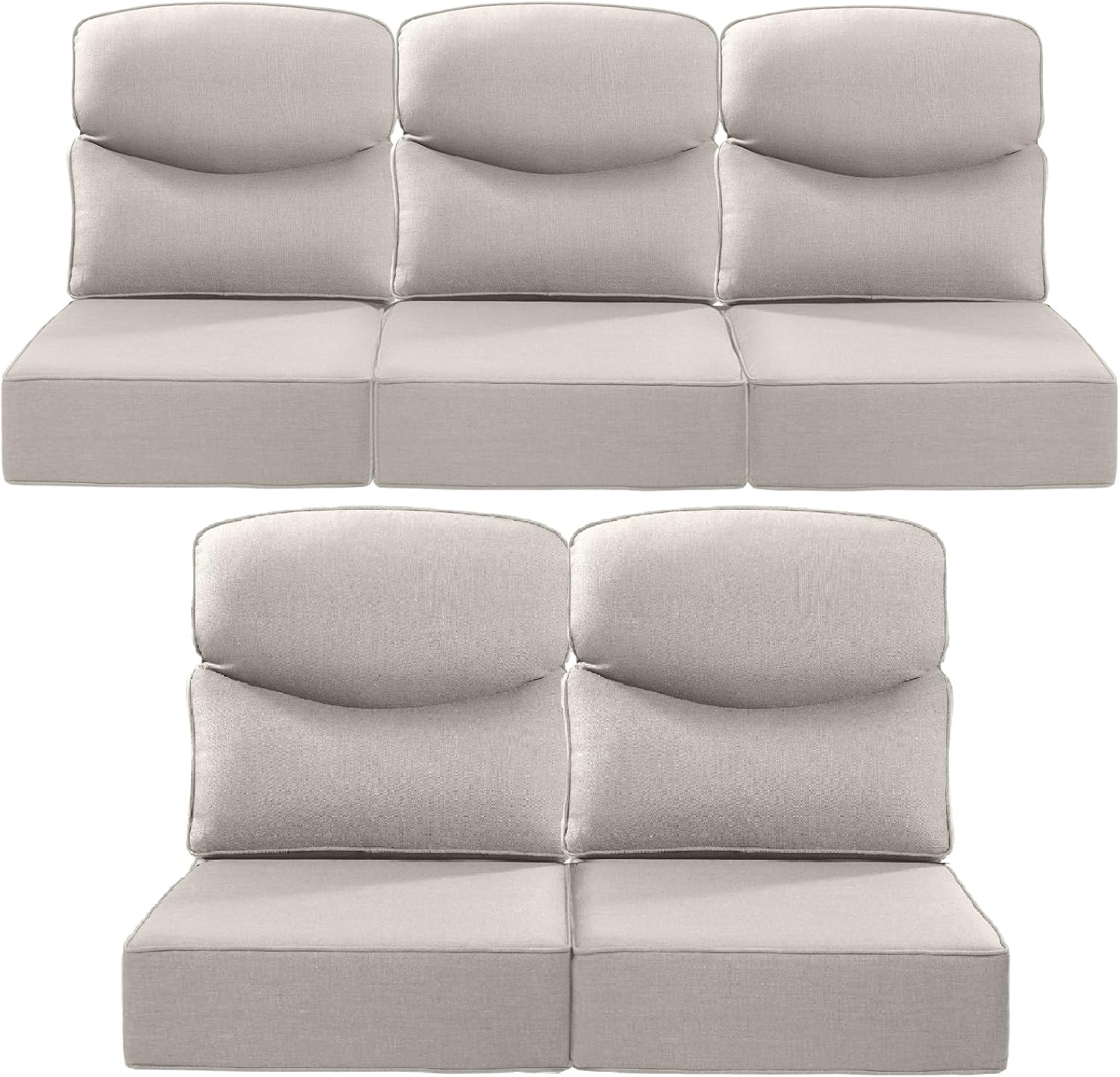 Luxury 6-Inch Smile Outdoor Cushions for Patio Seating Comfort