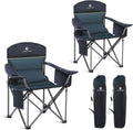 Oversized Camping Folding Chair - Heavy Duty Portable Camp Seat 2-Pack