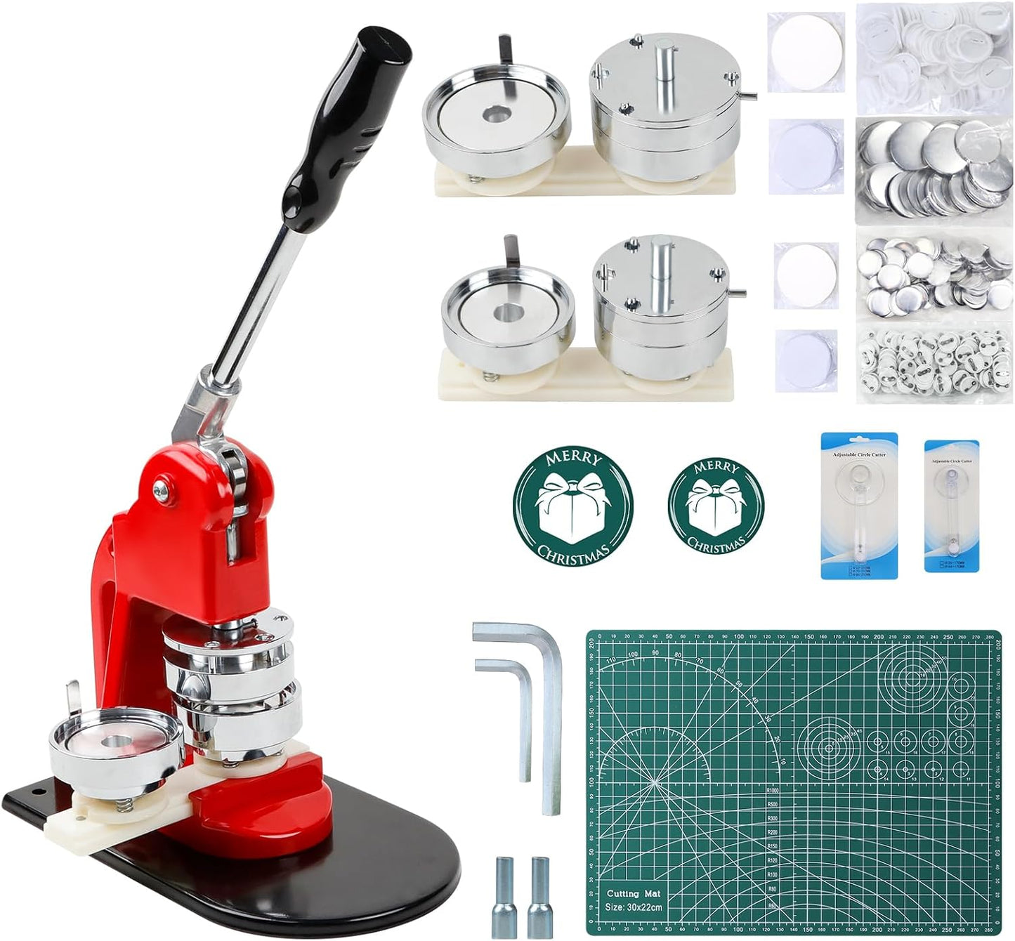 Button Maker Machine for DIY Projects - Multiple Sizes Included