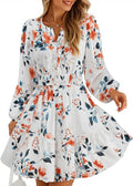 Fall Wedding Guest Dresses for Women 2025 - Floral Boho A-Line Mini