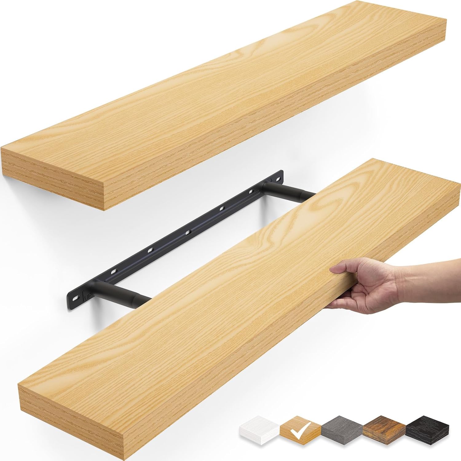 BAYKA Floating Shelves for Modern Home Decor and Storage