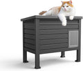 DRATO Outdoor Cat House Large - Weatherproof Feral Shelter