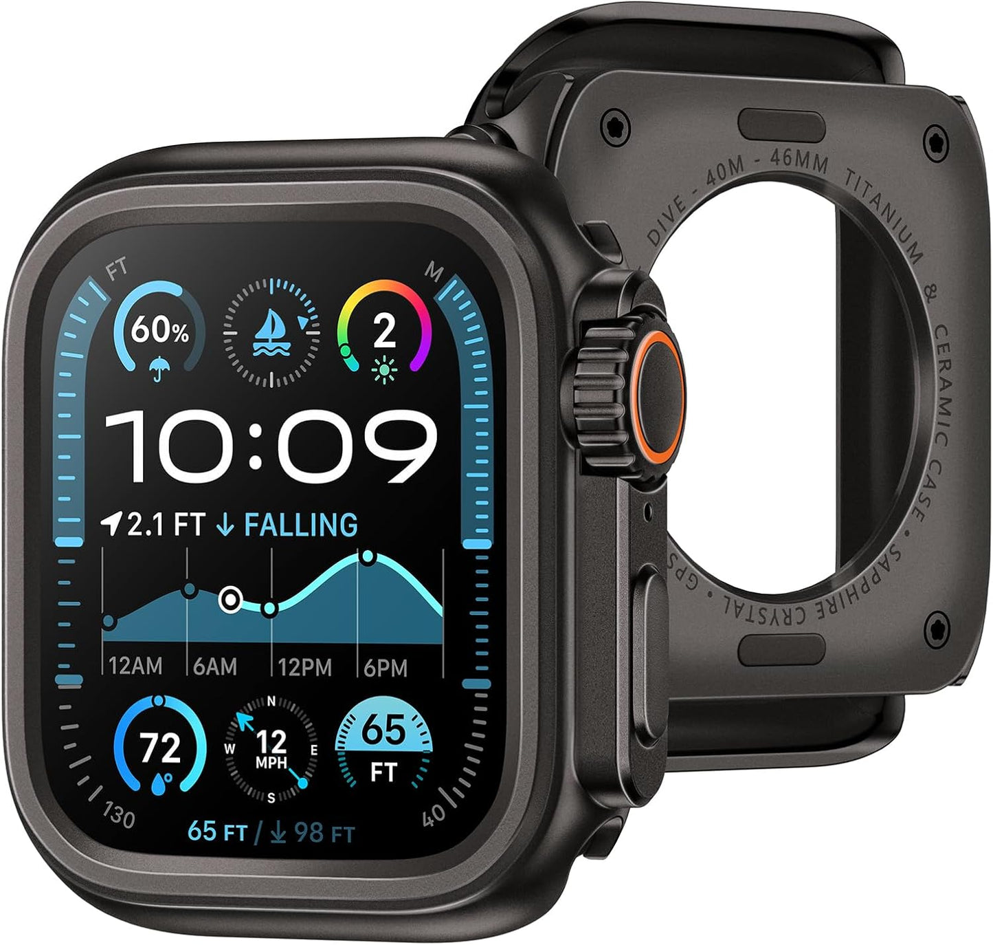 Apple Watch 45mm Metal Case - Seamlessly Transform to Ultra 2/1