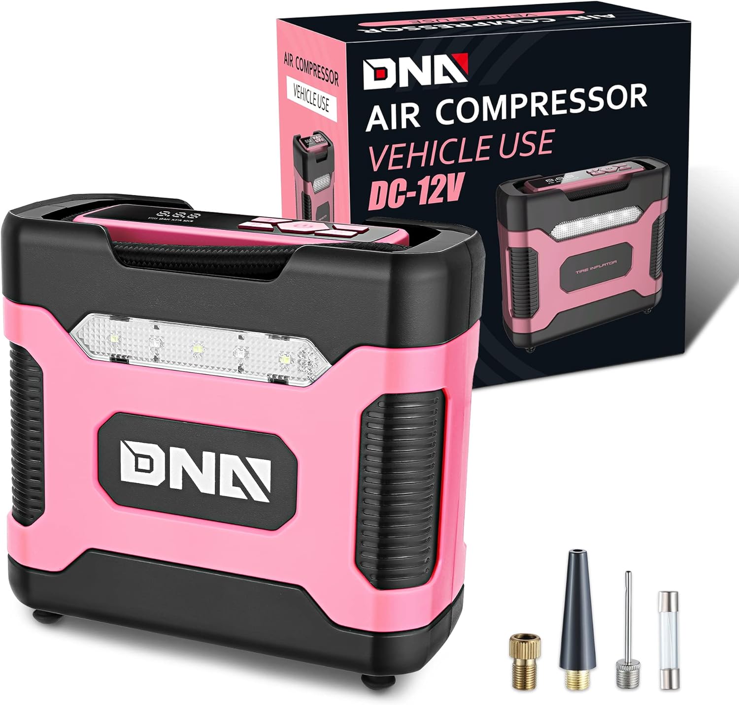 DNA MOTORING Pink Portable Tire Inflator