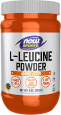 NOW Sports L-Leucine Powder for Building Lean Tissue and Muscle
