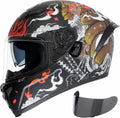 TRIANGLE Full Face Motorcycle Helmet Dual Visor - Comfortable