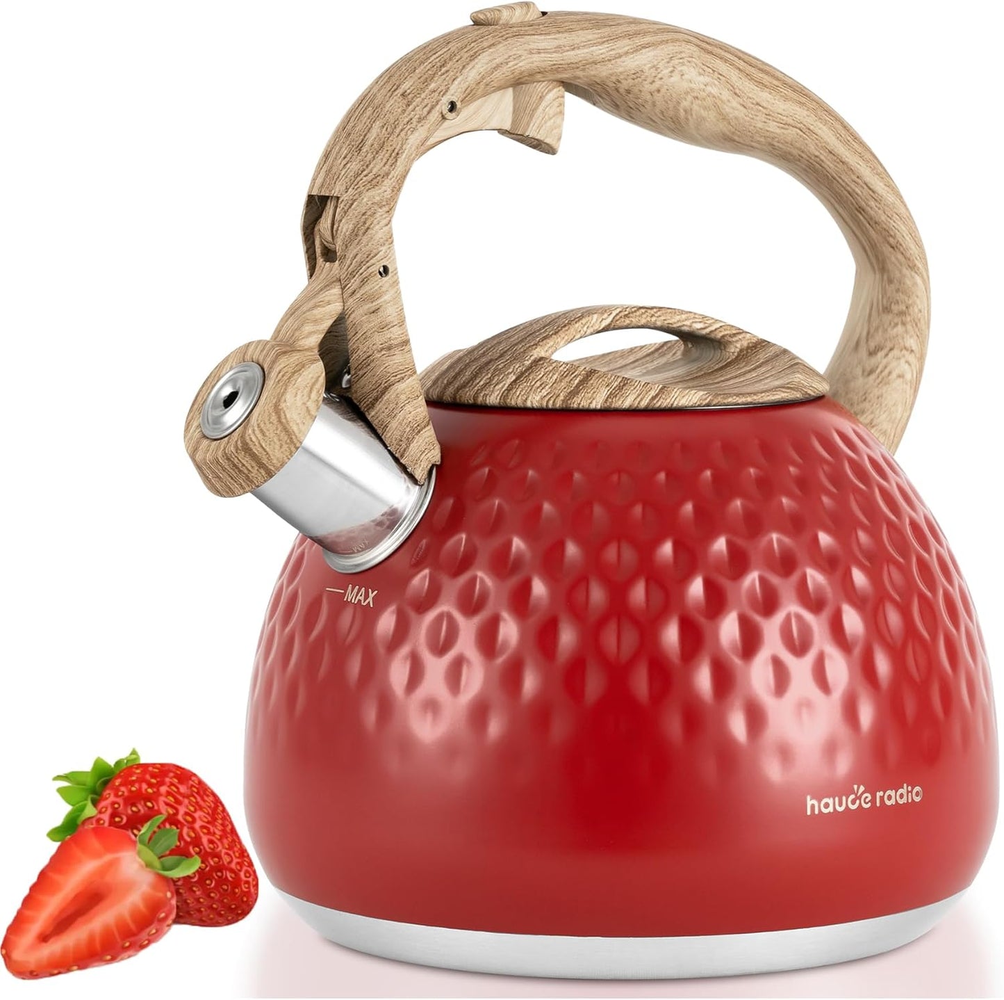 Stovetop Tea Kettle 2.5 Quart with Loud Whistle and Ergonomic Handle