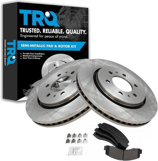 TRQ Front Brake Pad & Rotor Kit for 2018-2020 Ford Expedition