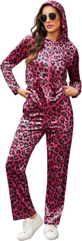 Marvmys Velour Tracksuit Womens 2 Piece Outfits - Soft Zip Hoodie Set