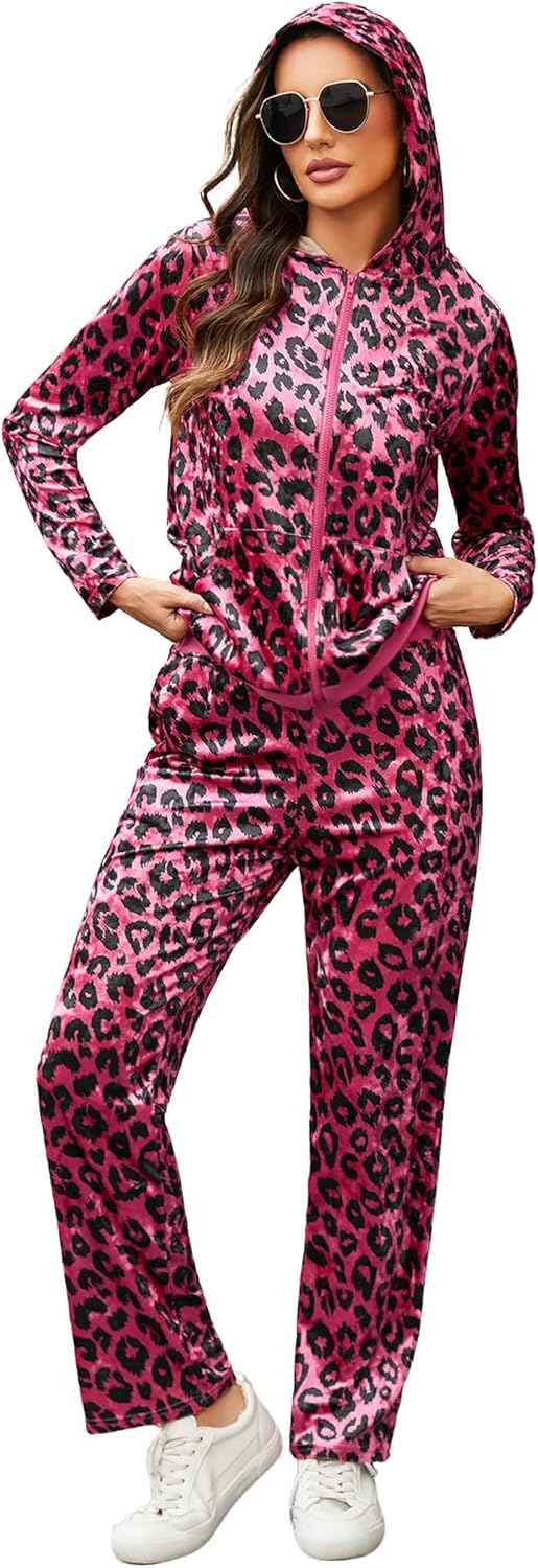 Velour Tracksuit Womens 2 Piece Jogging Suit for All Occasions