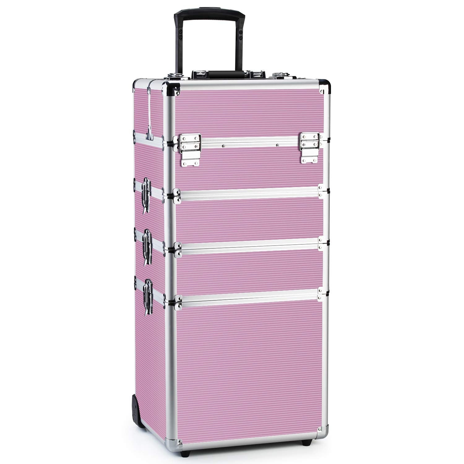 OUDMAY 4 in 1 Professional Makeup Train Case for Organizing