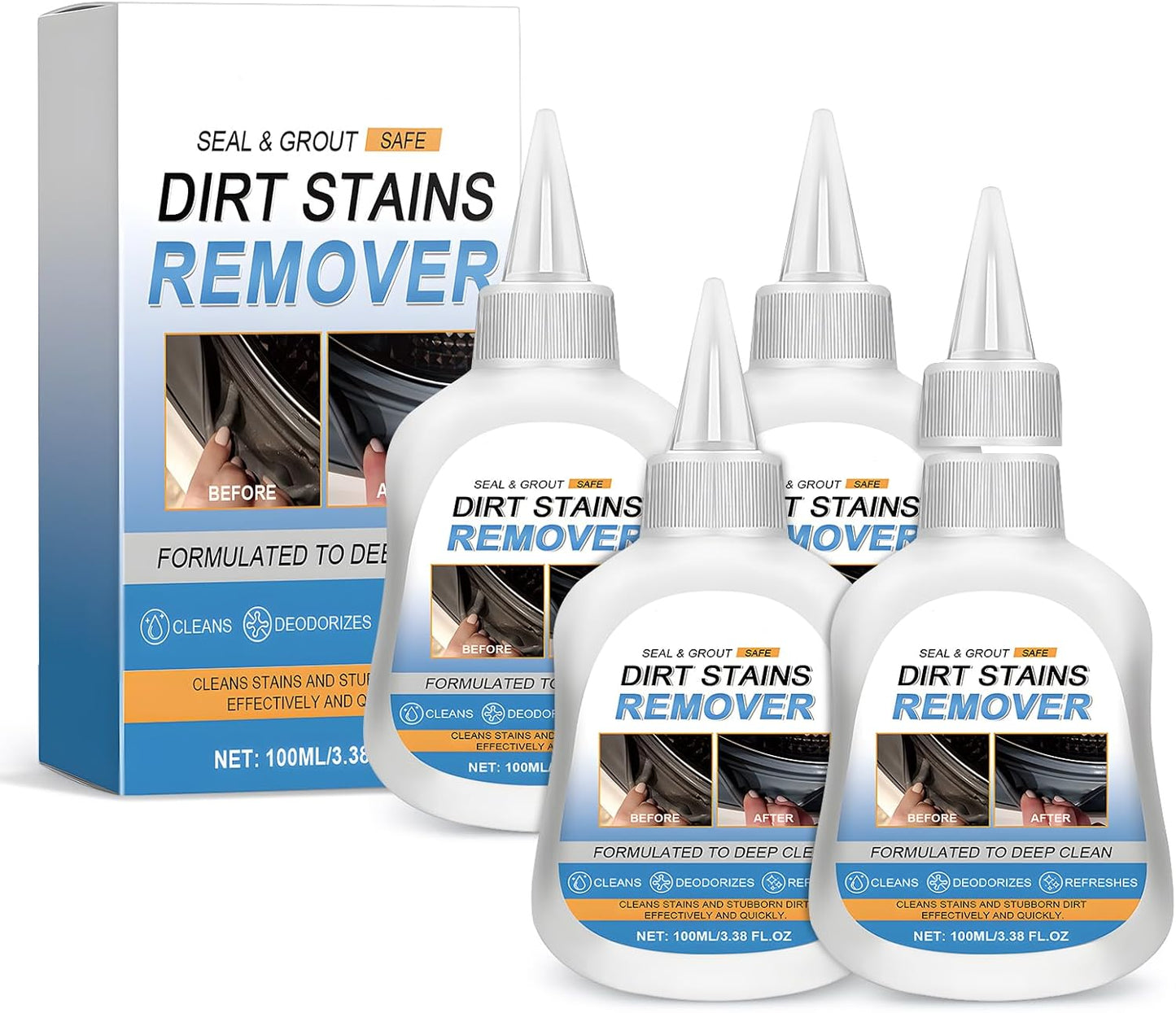 Powerful Stain Gel Cleaner Set - 4 Pack