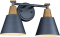 FEMILA 2-Light Bathroom Vanity Light - Modern Hammered Metal Sconces