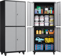 Metal Storage Cabinet with Wheels for Garage and Office Use