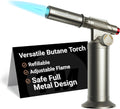 Metal Butane Torch Kitchen Torch Lighter - Refillable Culinary Blow
