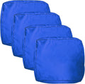 Outdoor Patio Cushion Covers Set of 4 - Waterproof Blue, Fade