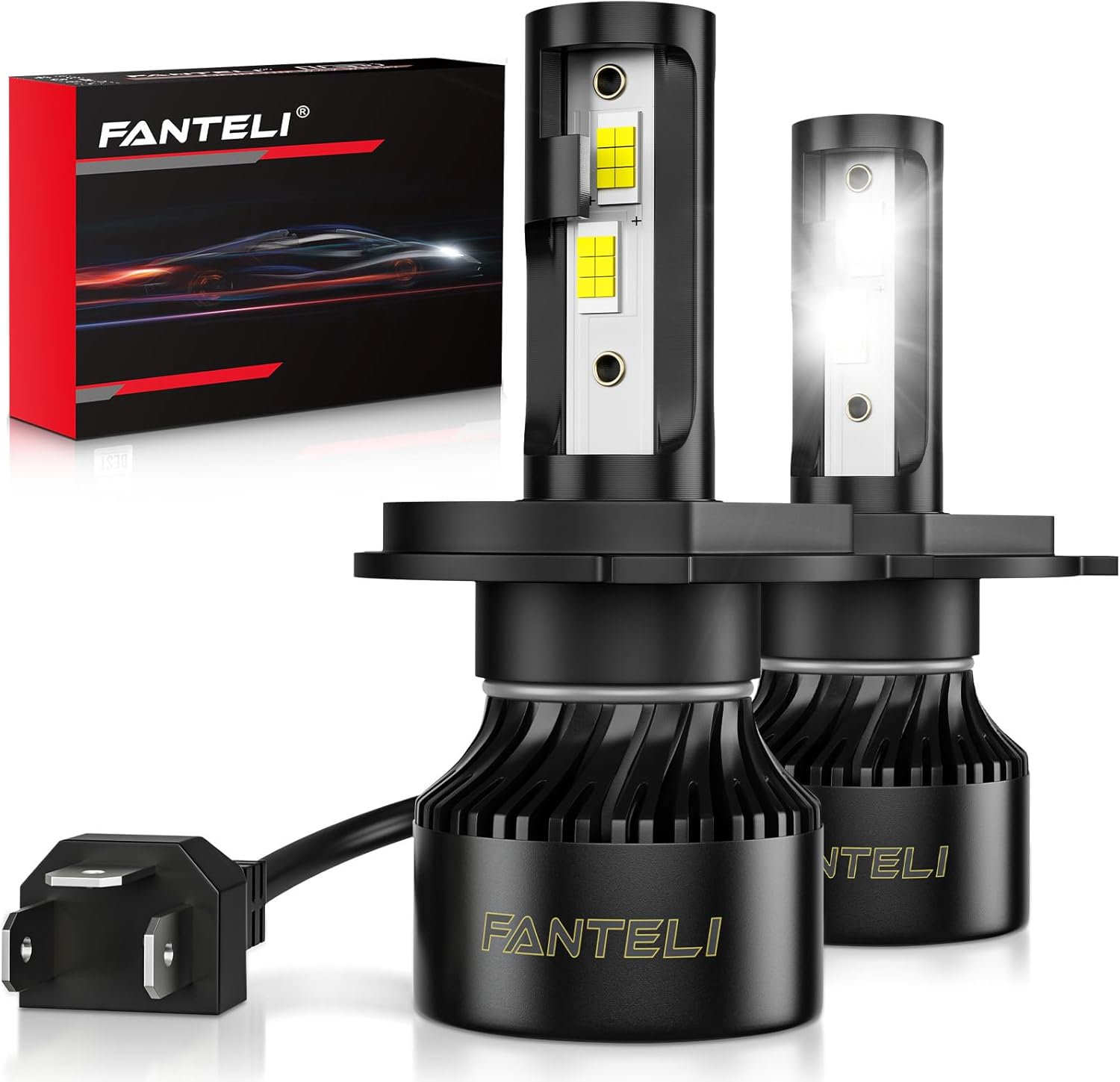 H4 LED Bulb 30000LM 6500K Cool White for Safer Driving