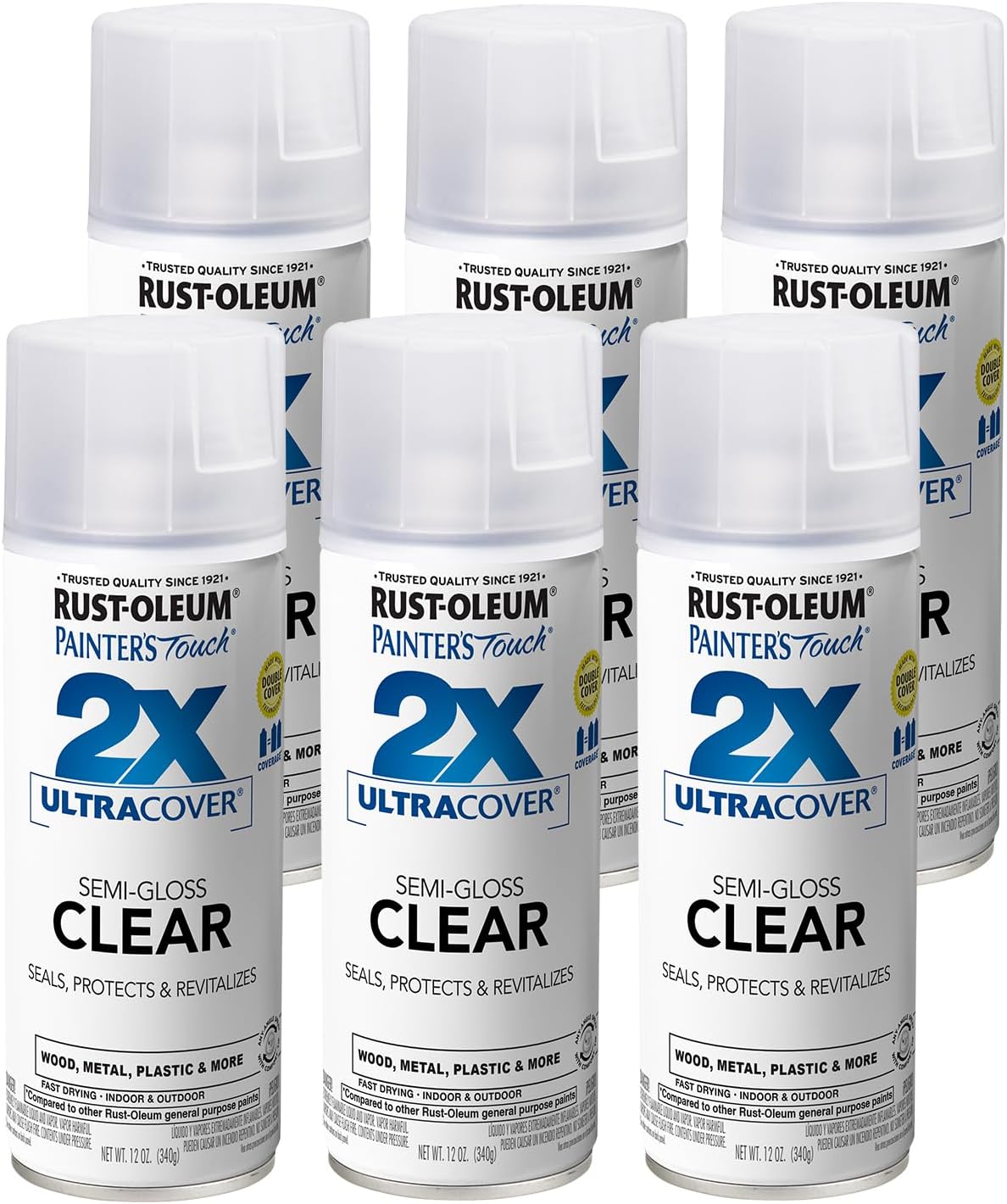 Rust-Oleum Painter's Touch 2X Ultra Cover Spray Paint 6 Pack