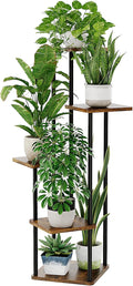 Bamworld Plant Stand Indoor Tall Plant Shelf for Multiple Plants