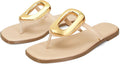 Flip-Flops for Women Thong Sandals Flat Black Slip on (Style YTKG)