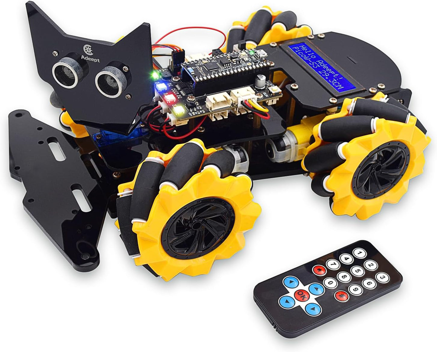 Omni-Directional Robot Car Kit w/ LCD Display
