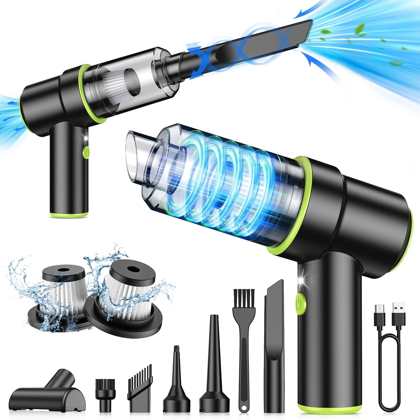CODN Handheld Car Vacuum with 12000PA Suction Power for Home