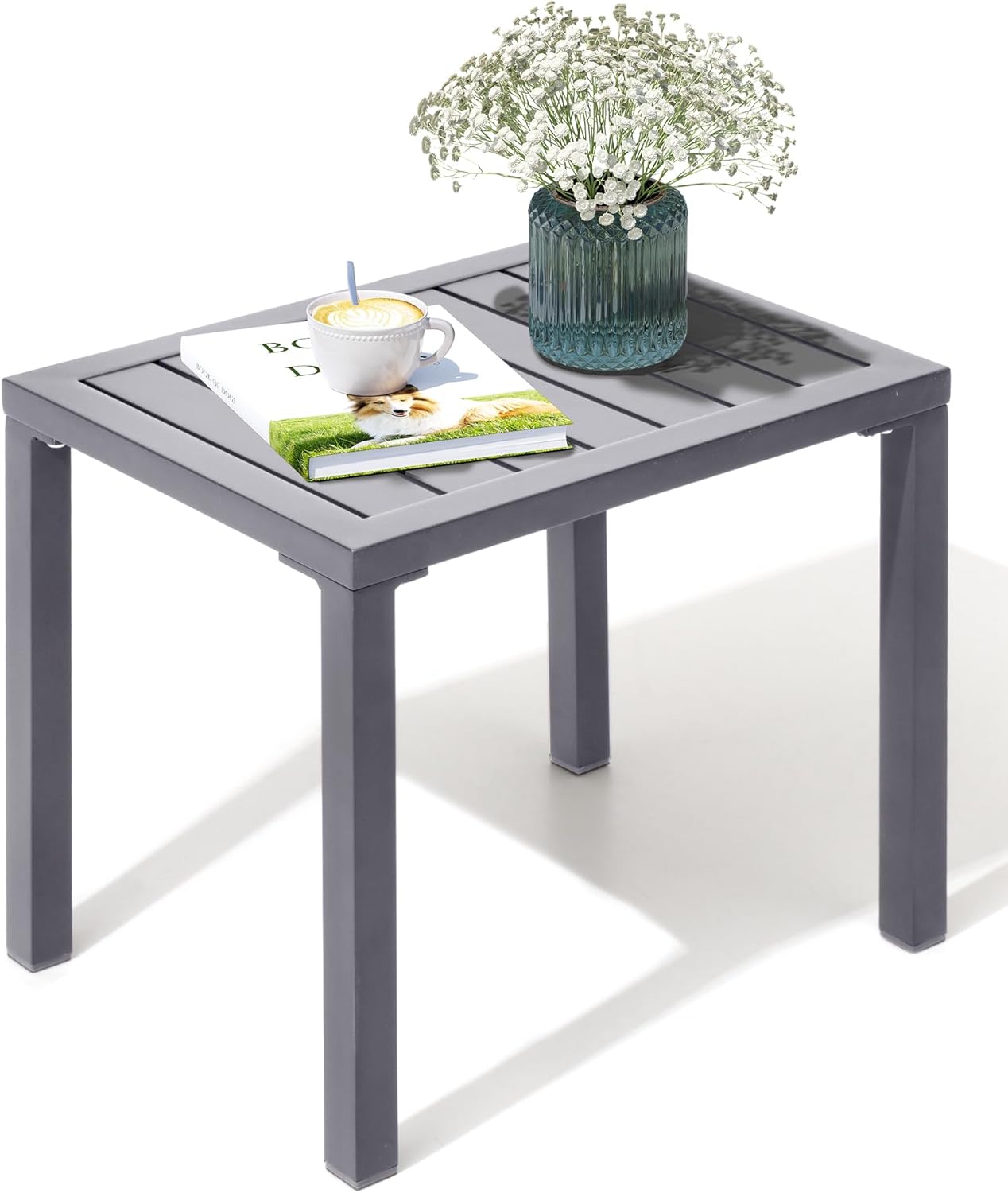 Crestlive Products Outdoor Side Table for Patio and Garden