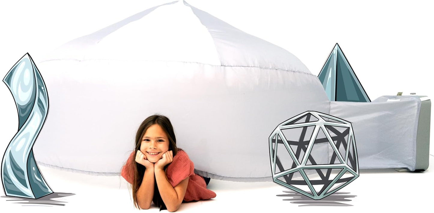Instant Kids' Play Tent - Build Fort in 30 sec! Spark Imagination (Mod Gray)