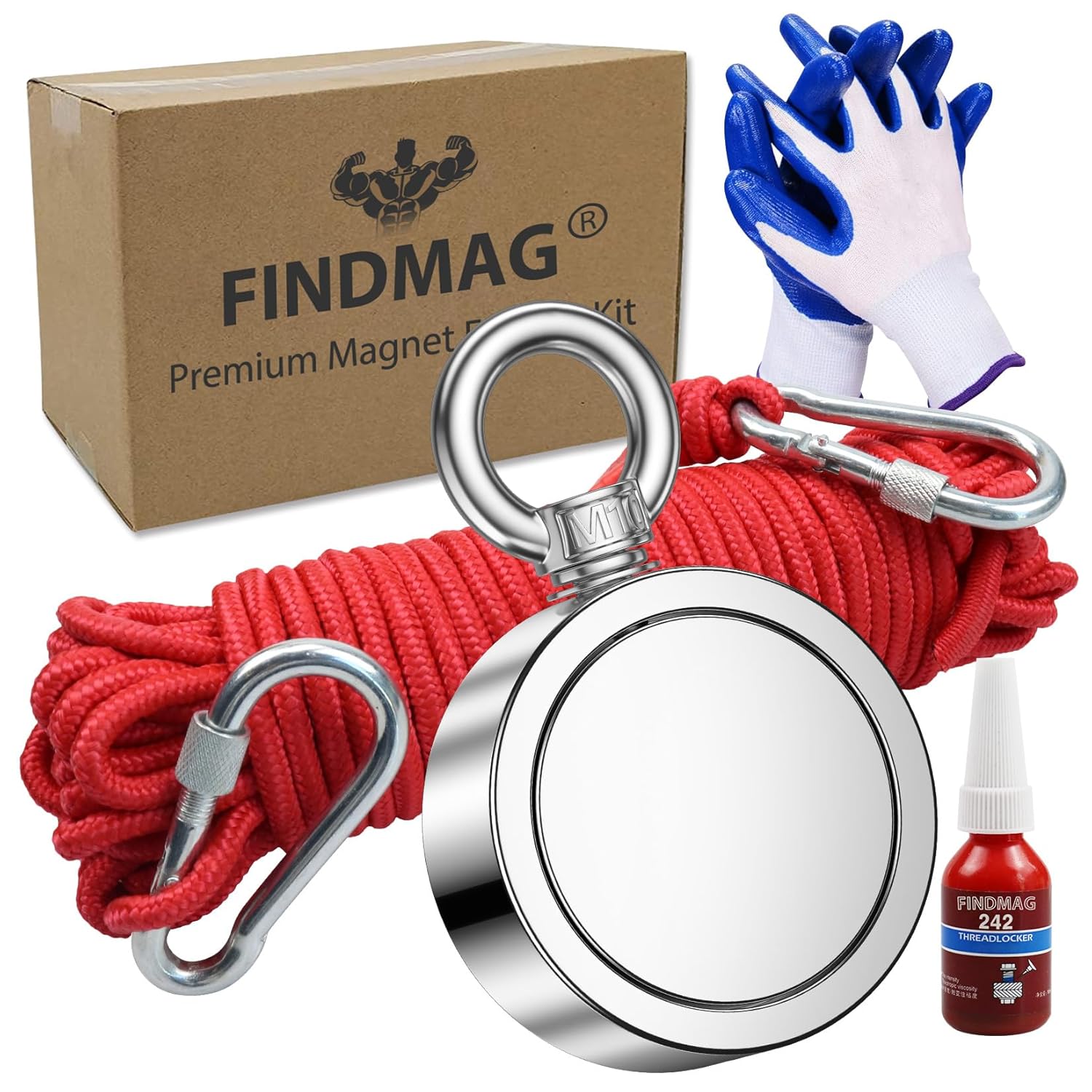FINDMAG 1000 LBS Fishing Magnet for River and Lake Retrieval