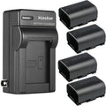 Kastar 4-Pack Battery and AC Wall Charger for JVC GZ-MS230