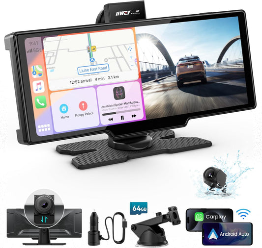 IIWEY Portable Apple Carplay Screen for Ultimate Driving