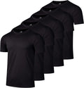 Real Essentials 5 Pack Mens Short Sleeve Dry Fit T-Shirts - Athletic 4