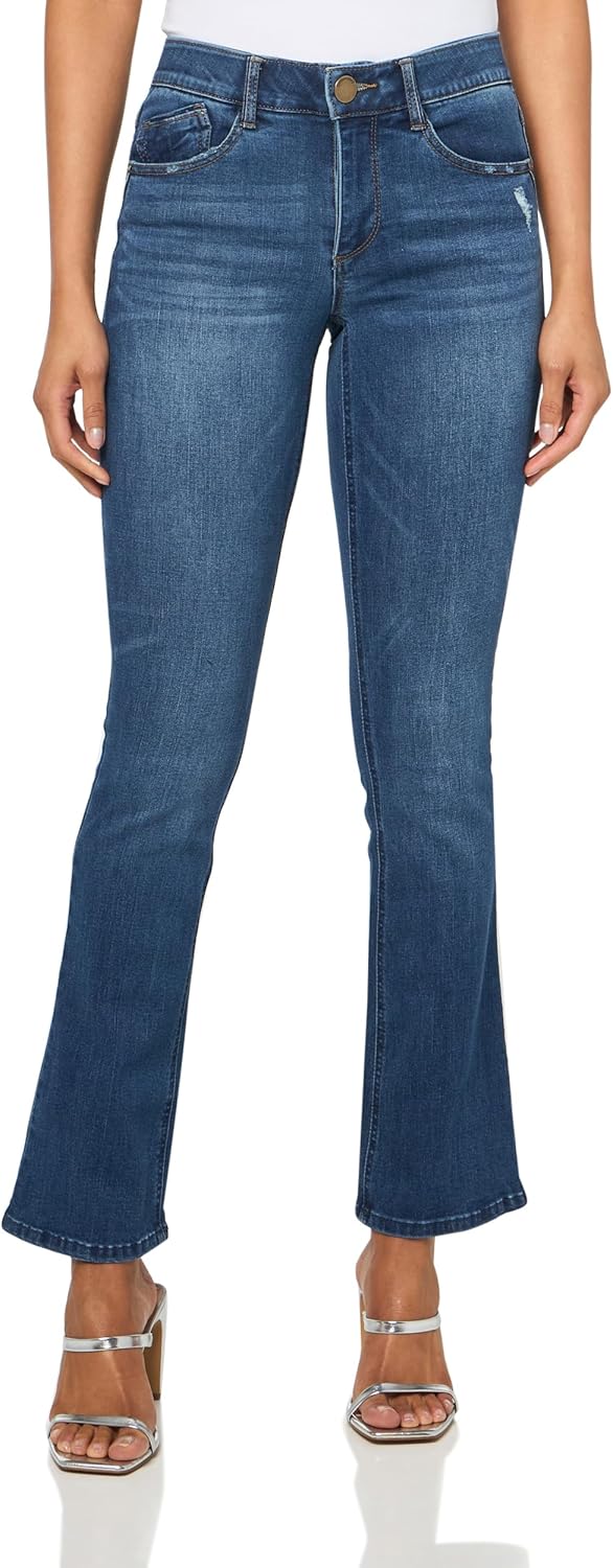 Democracy Womens Ab Solution Itty Bitty Boot Jean for Comfort