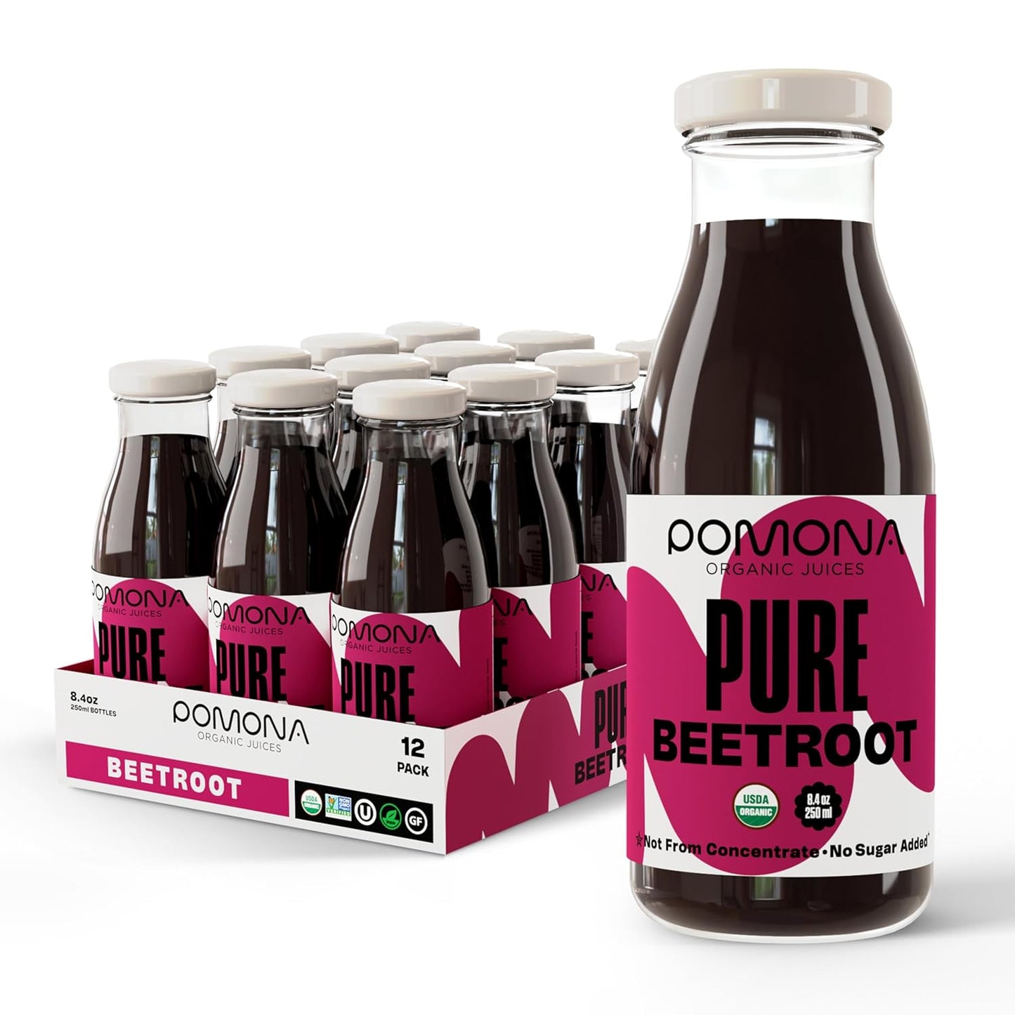 Pomona Organic Cold Pressed Beet Juice - Pure, Healthy Refreshment