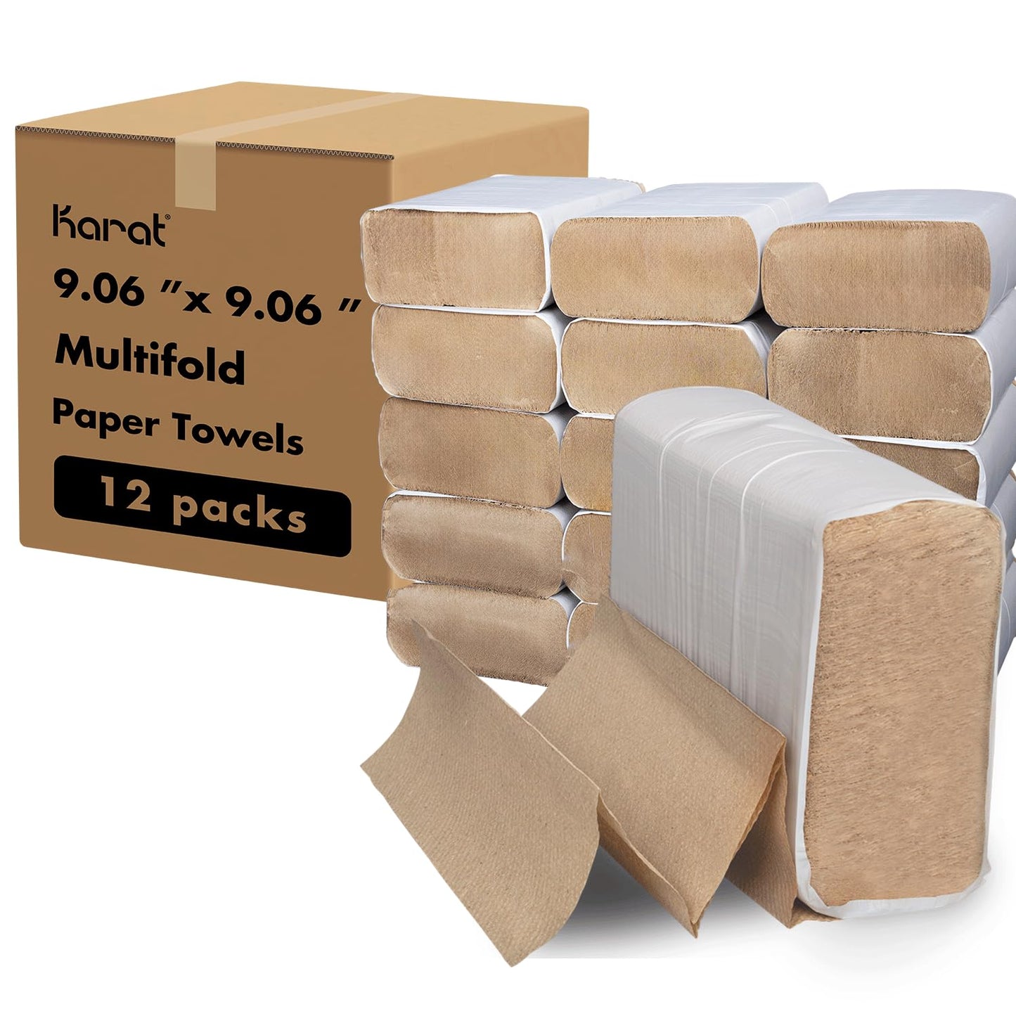 Karat Multifold Paper Towels - Absorbent, Sturdy, Eco-Friendly
