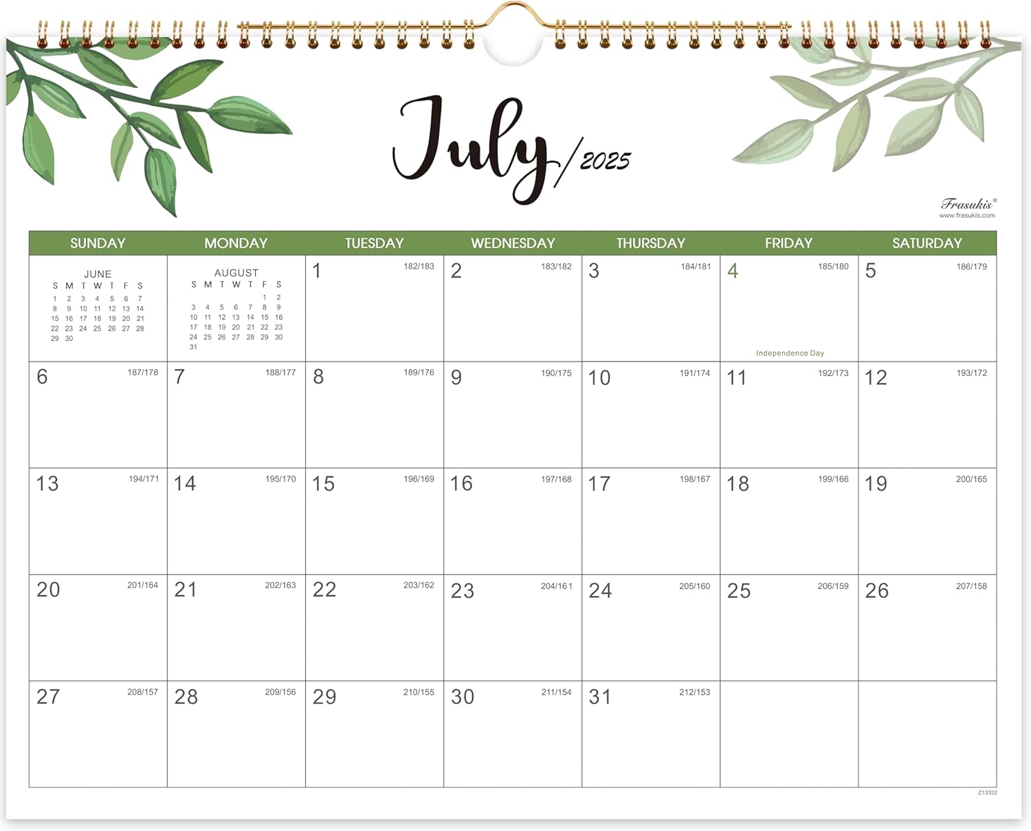 Large Block 24-Month Wall Calendar 2025-2027