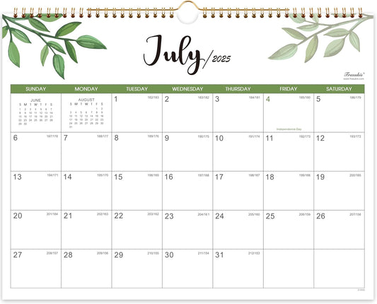 Large Block 24-Month Wall Calendar 2025-2027