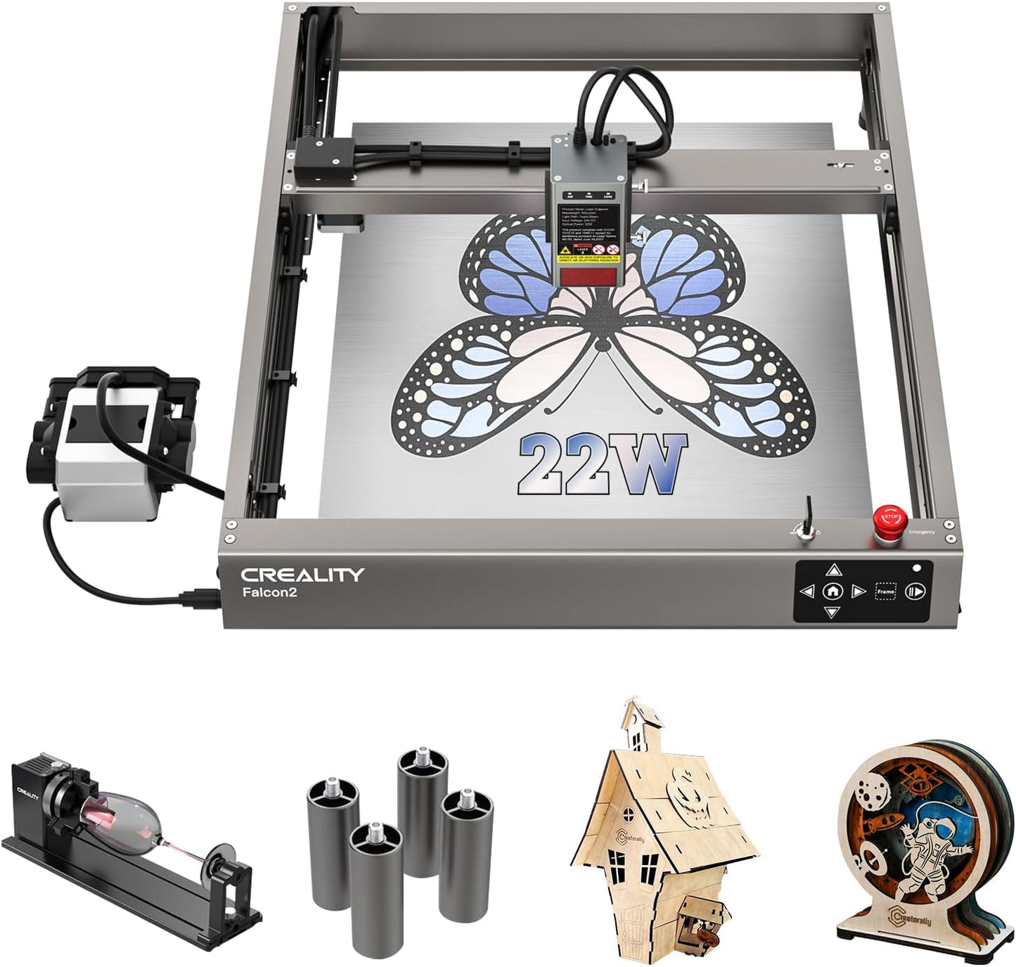 Creality Falcon2 22W Laser Engraver - High Precision Cutting