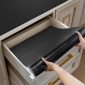 Black Shelf and Drawer Liner 23 in x 10 ft - Strong Non-Slip Grip