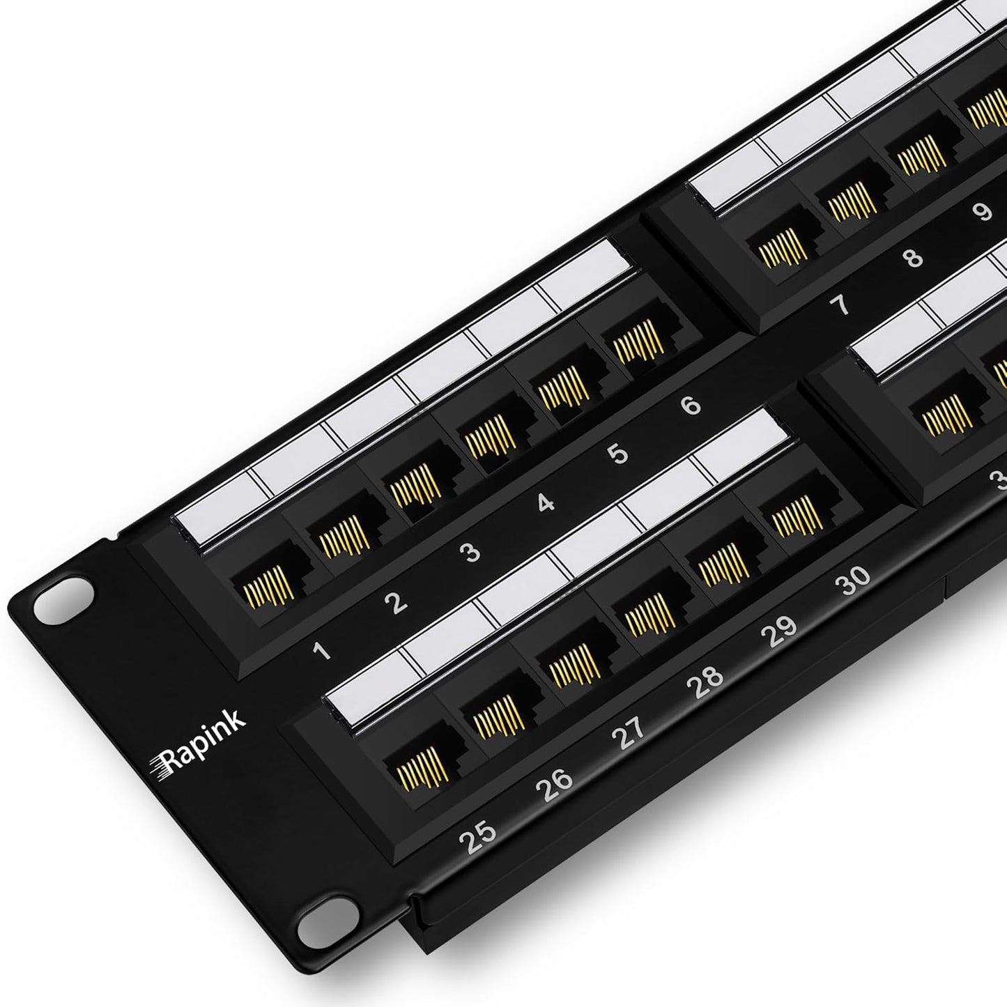 Rapink 48 Port Cat6 Patch Panel for High-Speed Networking