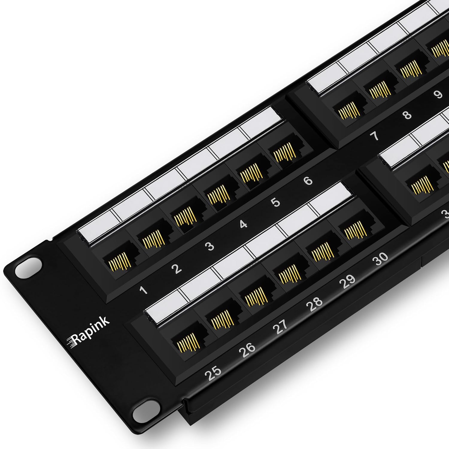Rapink 48 Port Cat6 Patch Panel for High-Speed Networking